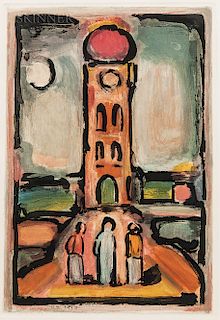 Georges Rouault (French, 1871-1958)  Paysage à la tour