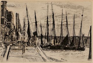 James Abbott McNeill Whistler (American, 1834-1903)  Billingsgate