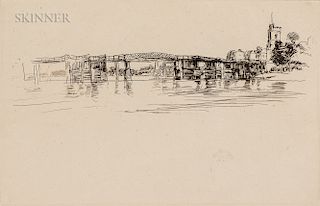 James Abbott McNeill Whistler (American, 1834-1903)  Little Putney Bridge