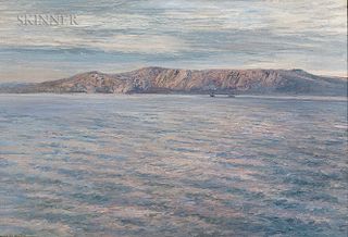 Menci Clement Crncic (Croatian, 1865-1930)  Wide Sea/View of Krk