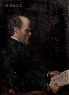 De Scott Evans (American, 1847-1898)  Portrait of Professor Edward Mayerhofer