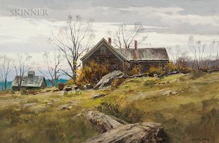 Paul Strisik (American, 1918-1998)  Old Farm, Vermont