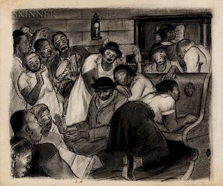 Julius Tanzer (American, 1905-1963)  Harlem Revival