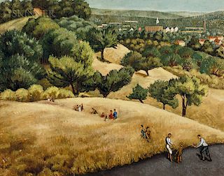 Molly Luce (American, 1896-1986)  Harvest Outing in Summer
