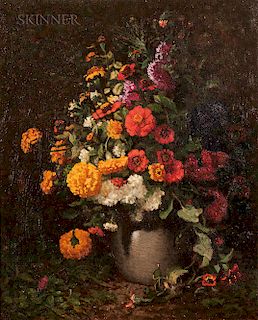 John Joseph Enneking (American, 1841-1916)  Mixed Bouquet
