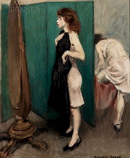 Raphael Soyer (American, 1899-1987)  Dressing Room