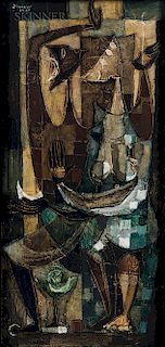 David Manzur (Colombian, b. 1929)  Abstract Figures