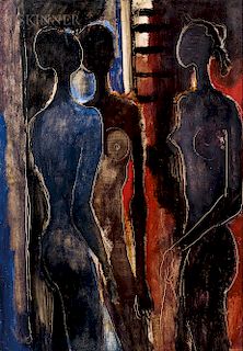 Guillermo Wiedemann (German/Colombian, 1905-1969)  Three Women