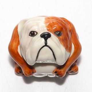 KEVIN FRANCIS POTTERY CERAMIC FACE POT BERTIE WOOF WOOF
