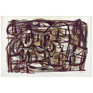 GABRIEL MACOTELA, Sin título (“Untitled”). Signed and dated 17, Screenprint 35 / 50, 25.5 x 38.5” (65 x 98 cm)