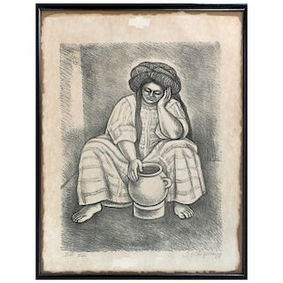 RAÚL ANGUIANO, Sin título (“Untitled”), Signed and dated 88, Screenprint XVI / XIX, 25 x 19.6” (64 x 50 cm)