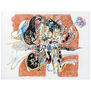 GERARDO CANTÚ, Sin título (“Untitled”), Signed and dated 74, Screenprint P. T. 5 / 6, 20 x 25.9” (51 x 66 cm) 