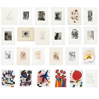 Screenprints and engravings w/o, Various Artists including:  Pierre Bonard, Alexander Calder, Salvador Dalí, Jhonny Friedlander, et al.