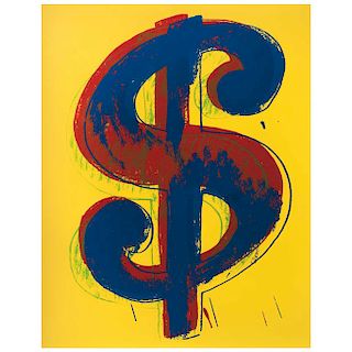ANDY WARHOL, Dollar Yellow, Screenprint 254 / 1000, 19.6 x 17.3” (50 x 44 cm)