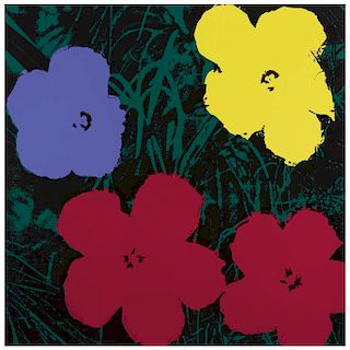ANDY WARHOL, II.73: Flowers, Screenprint, 35.9 X 35.9” (91.4 x 91.4 cm)