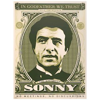 SHEPARD FAIREY, Sonny, Signed and dated 06, Screenprint 24 / 500, 25 x 17.9” (64 x 45.5 cm)
