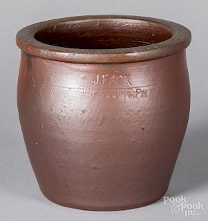 Rare Pennsylvania stoneware crock