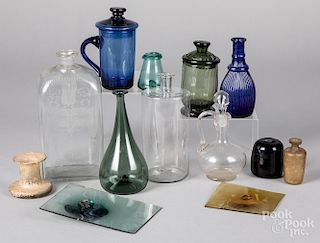 Collection of blown glass