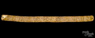 24K gold band with Celtic imagery, 2nd-1st c. A.D