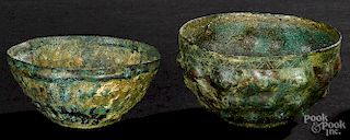 Two Roman bronze bowls, 1st-4th c. A.D.