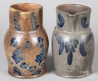 Two Pennsylvania or Virginia stoneware pitchers