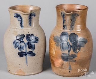 Two Baltimore stoneware pitchers
