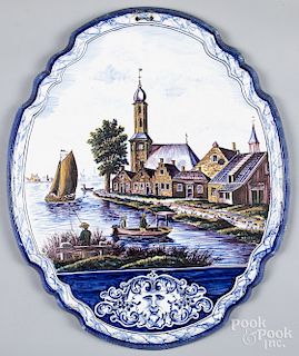 Large Delft plaque