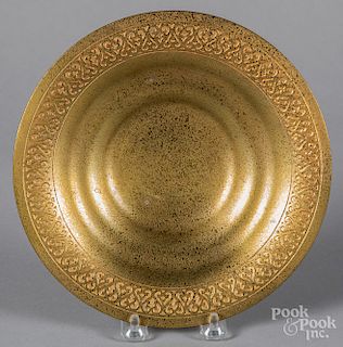 Tiffany Studios bronze shallow bowl