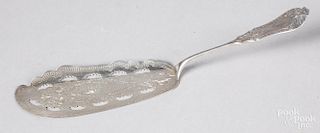 Coin silver fish slice, by Palmer & Bachelder