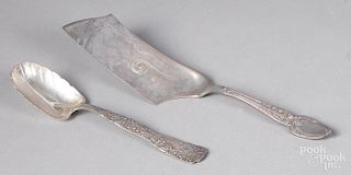 Tiffany & Co. sterling fish slice and berry spoon