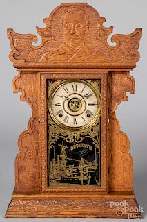 Welch gingerbread portrait clock