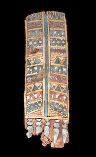 Egyptian Cartonnage Panel - Lotuses and Chalices