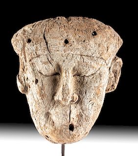 Egyptian Cedar / Gesso Sarcophagus Mask