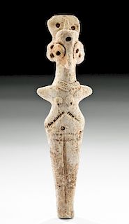 Syro-Hittite Pottery Standing Astarte Figure