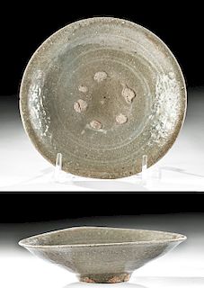 Chinese Song Dynasty Celadon Glazed Dish