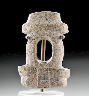 Miniature Mezcala Stone Model Temple Façade