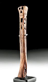 Nazca Human Bone Ritual Object - Crouching Skeleton