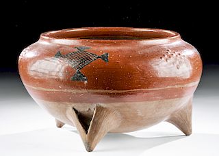 Chupicuaro Pottery Tripod Vessel, ex Sotheby's