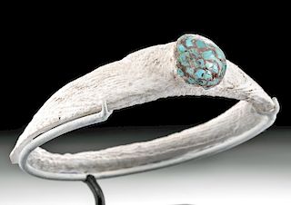 Anasazi Shell Bracelet with Turquoise Mosaic