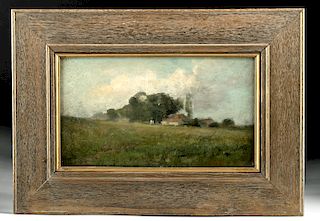 Framed 1884 American Oil Painting - R. Way Smith