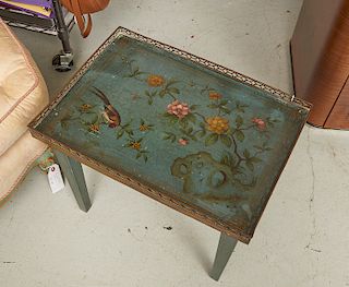 Jansen style Chinoiserie lacquer occasional table