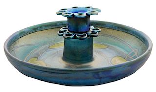 Tiffany Blue Lily Pad Center Bowl and