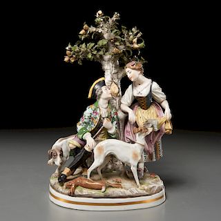 Passau porcelain figural group