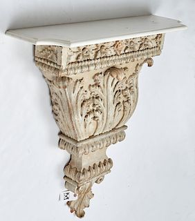 Antique architectural corbel bracket console