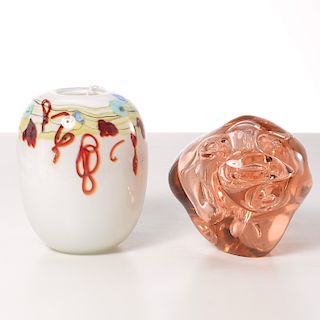 Vernon Brejcha & Robert Barber art glass objects