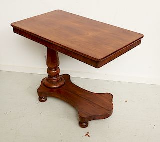 English mahogany telescoping invalid table