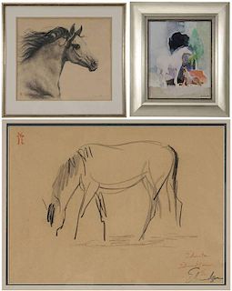 Three Horse Paintings