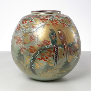 Large Japanese studio ceramic vase