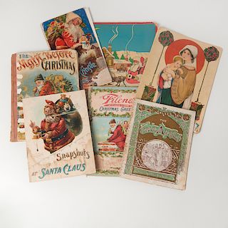 BOOKS: (7) antique illustrated Christmas titles