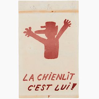 French handbill, La Chienlit C'est Lui, 1968